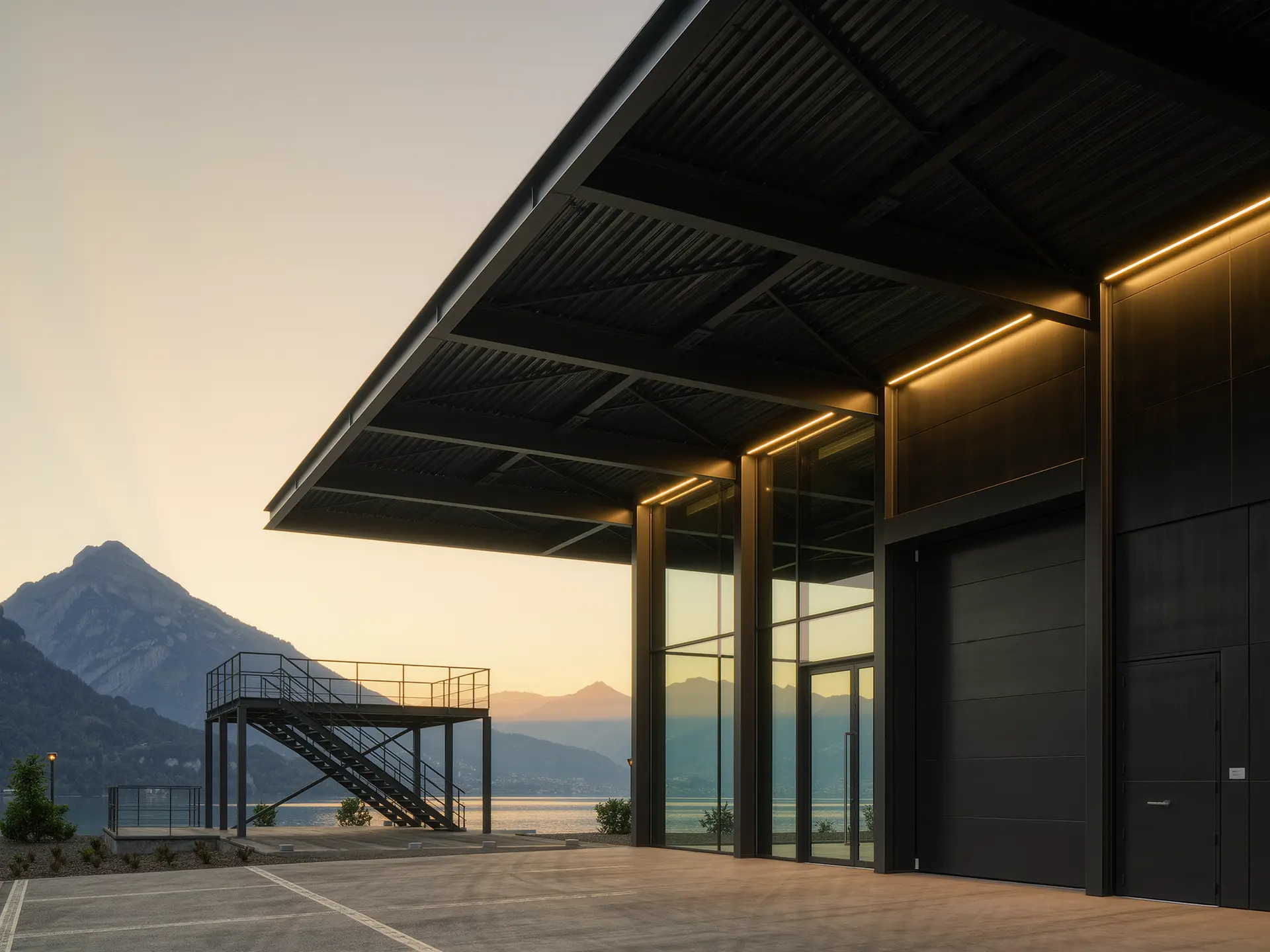 Visualisierung: Hallen- und Gewerbebau