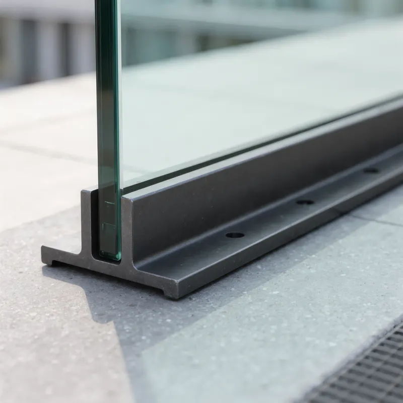 Visualisierung BEO Glass G1 Pure: Detailansicht Bodenprofil G1
