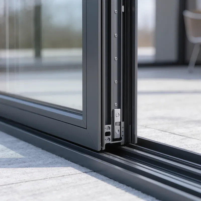 Visualisierung BEO Living W20 Pro: Detailansicht Schiebeelemente
