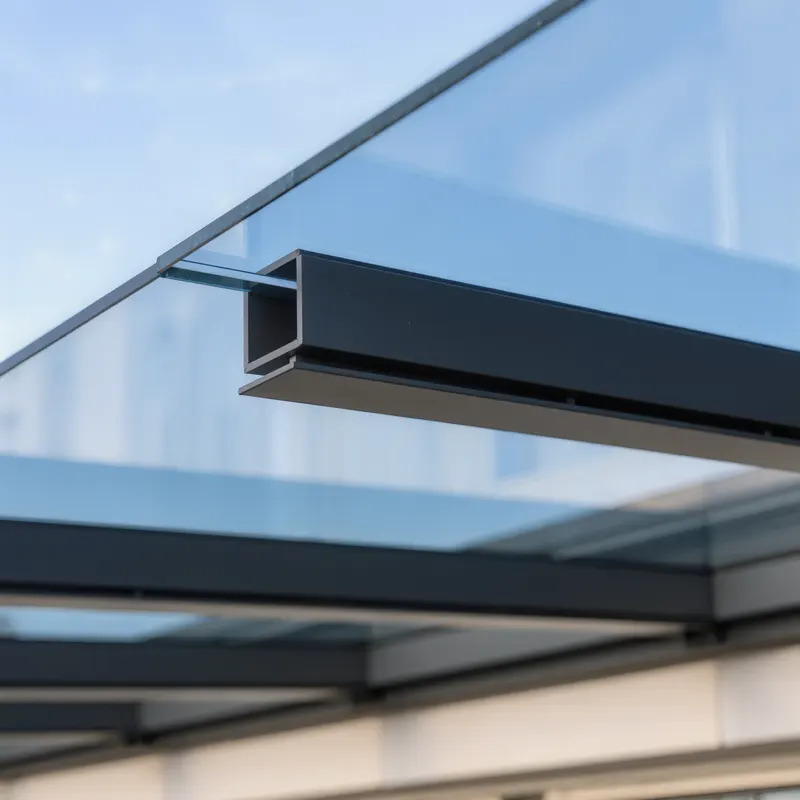 Visualisierung BEO Living W20 Pro: Detailansicht Dachverglasung